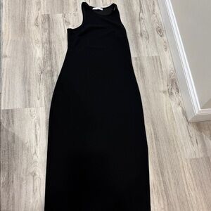 Mango Classic Black high top dress midi size Small